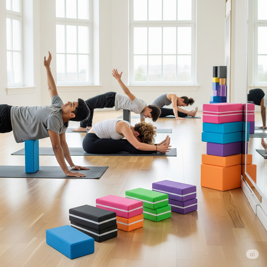Colored EVA Yoga Block – Non-Slip Foam Yoga Brick for Pilates, Stretching & Fitness Training