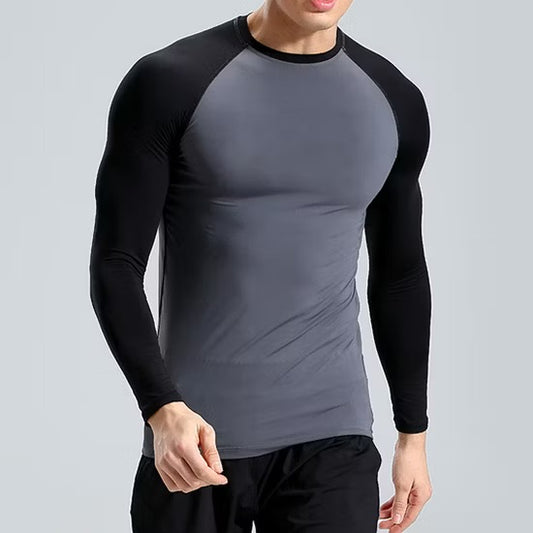 Men Sport T-shirt Quick Dry Bodybuilding Running
Shirt Long Sleeve Compression Top Gym T Shirt Men