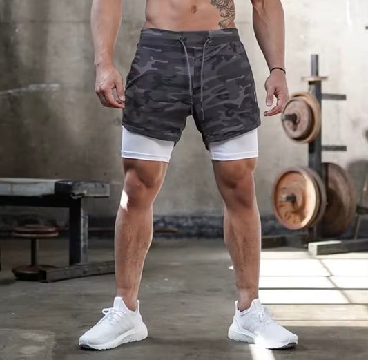 Camo Running Shorts Men Gym Sports Shorts 2 In 1
Quick Dry Workout Training Gym Fitness Jogging Shor