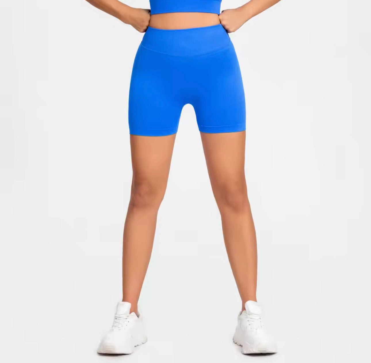 NCLAGEN Impact Shorts 4.5" Women Fitness Sports
Biker Shorts Low Ribbed Band Gym Workout Scrunch