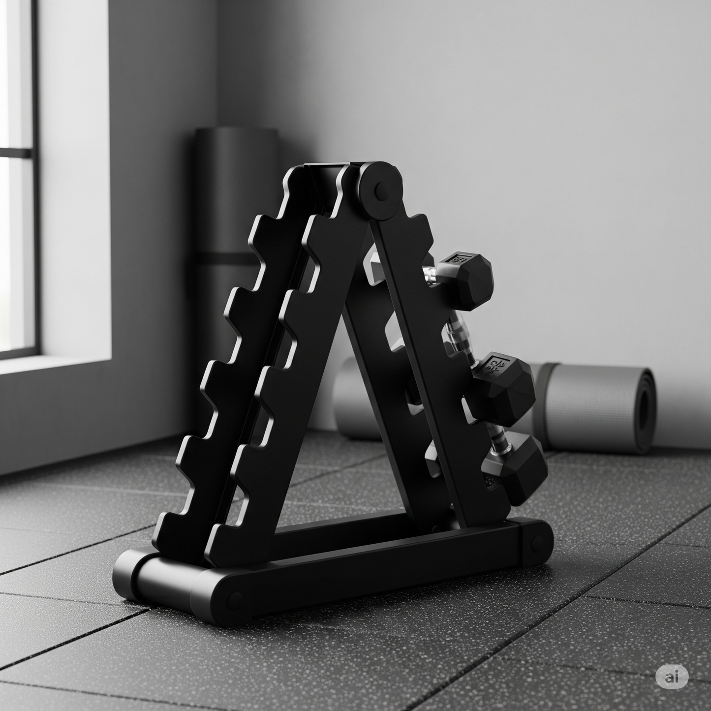 3-Tier Dumbbell Rack | Compact Dumbbell Holder for Home Gym & Weight Storage
