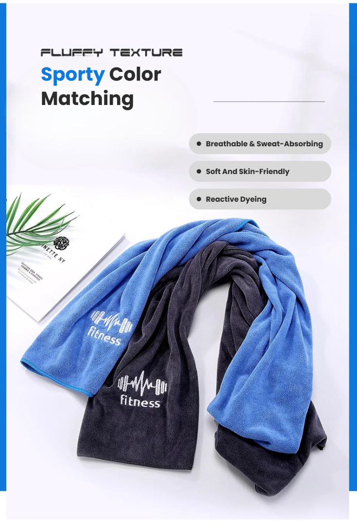 Quick-Dry Fitness Towel – Multifunctional Gym, Sports & Swimming Microfiber Towel