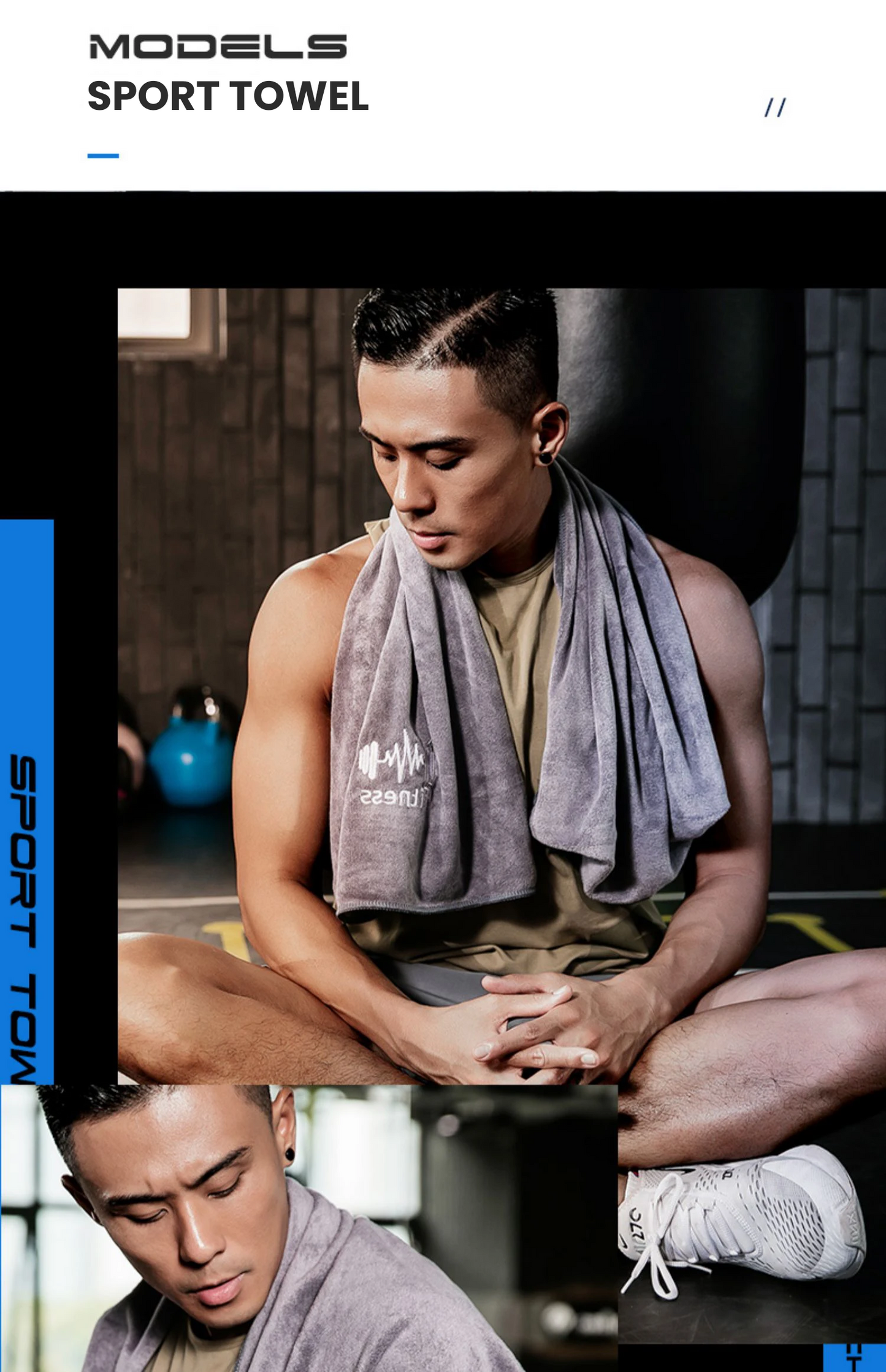 Quick-Dry Fitness Towel – Multifunctional Gym, Sports & Swimming Microfiber Towel
