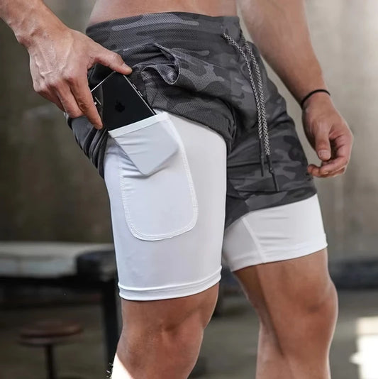 Men’s Gym Shorts – Running & Workout Shorts with Liner, Phone Pockets & Towel Loop – Quick Dry, Lightweight Athletic Training Shorts