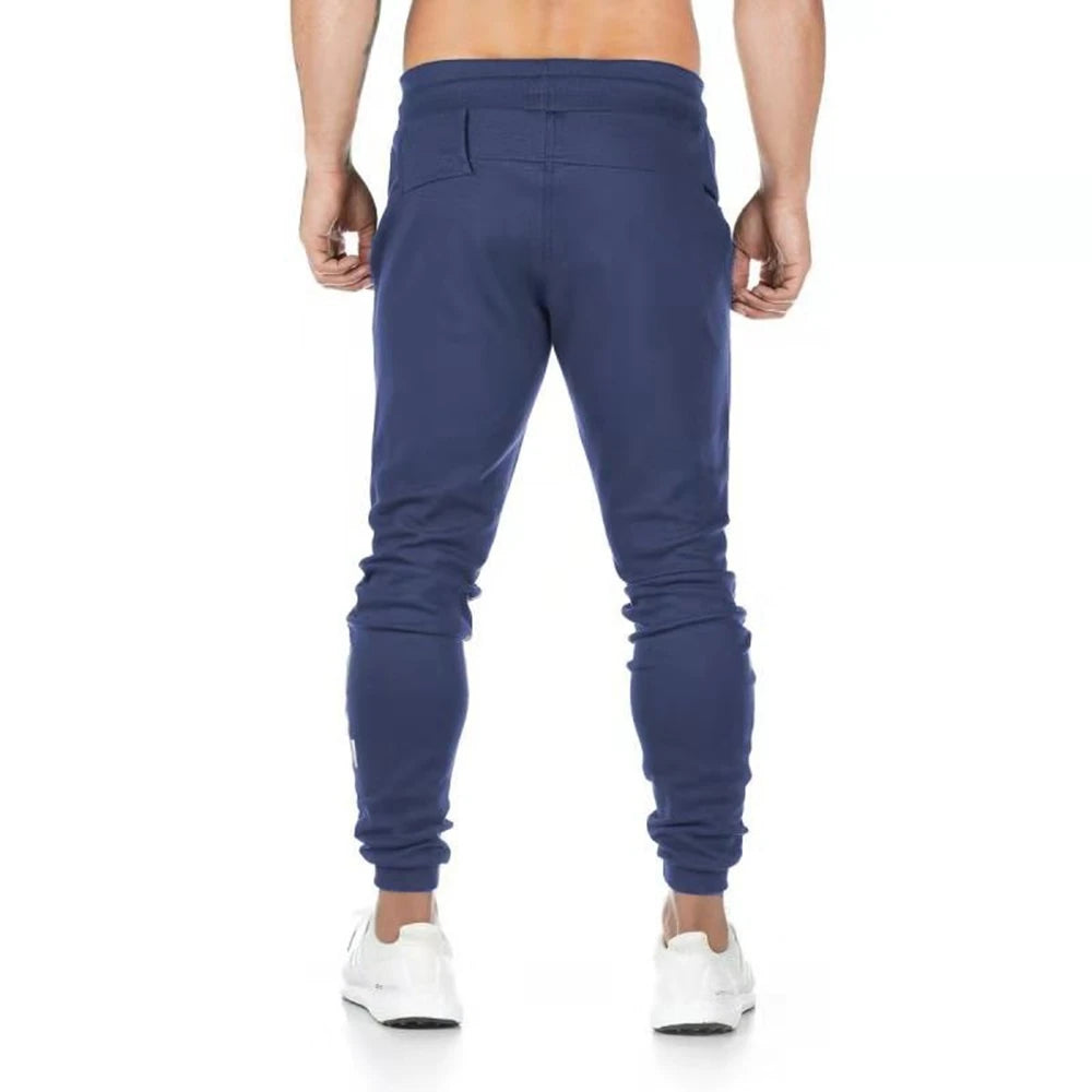 Joggers Sweatpants for Men – Casual Slim Fit Gym & Fitness Pants with Zipper Pockets