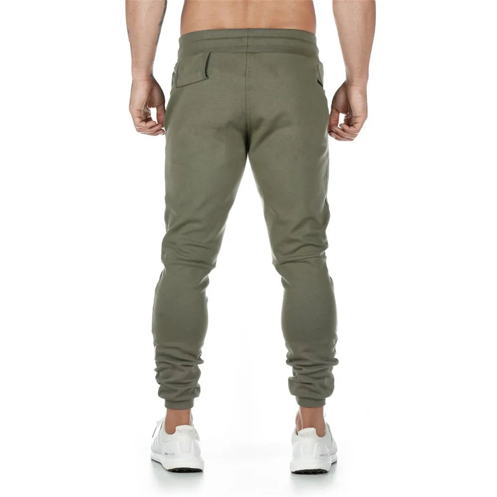 Joggers Sweatpants for Men – Casual Slim Fit Gym & Fitness Pants with Zipper Pockets