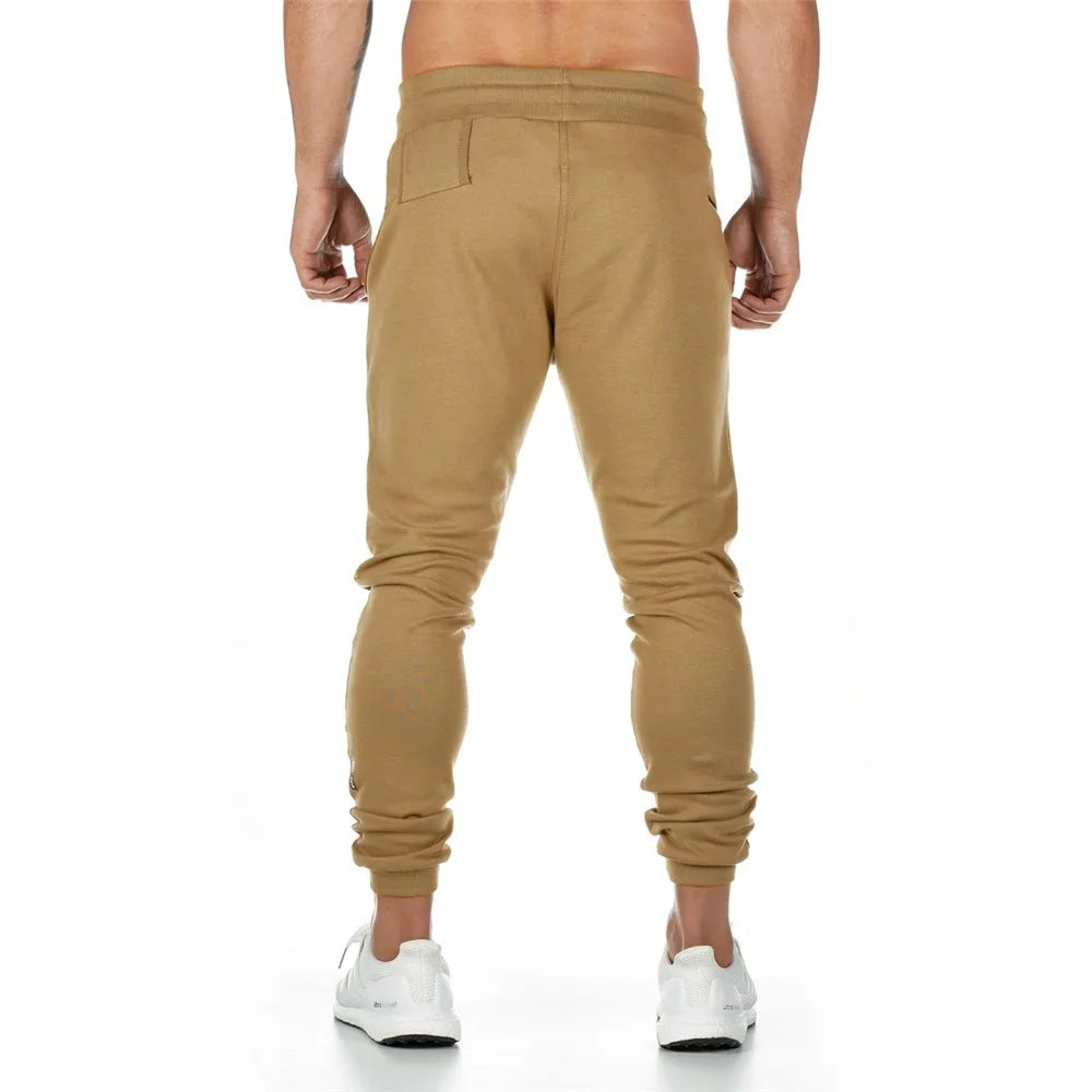 Joggers Sweatpants for Men – Casual Slim Fit Gym & Fitness Pants with Zipper Pockets