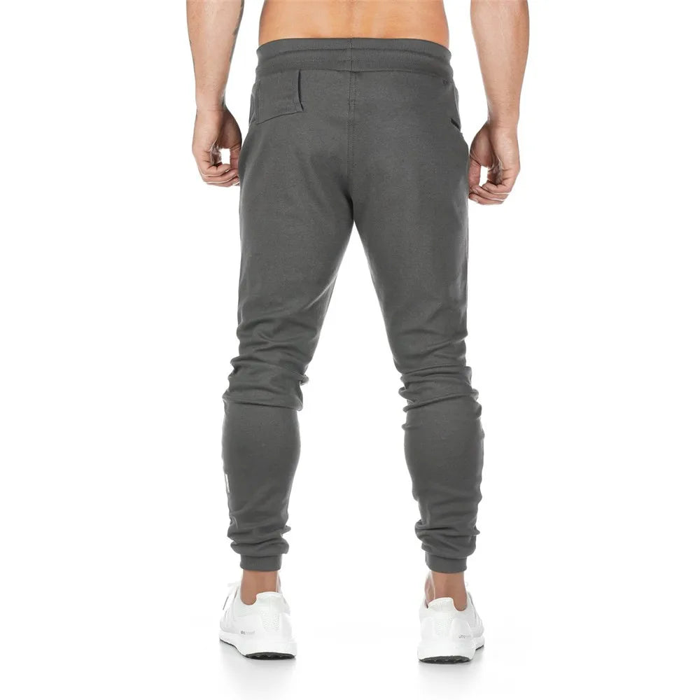 Joggers Sweatpants for Men – Casual Slim Fit Gym & Fitness Pants with Zipper Pockets