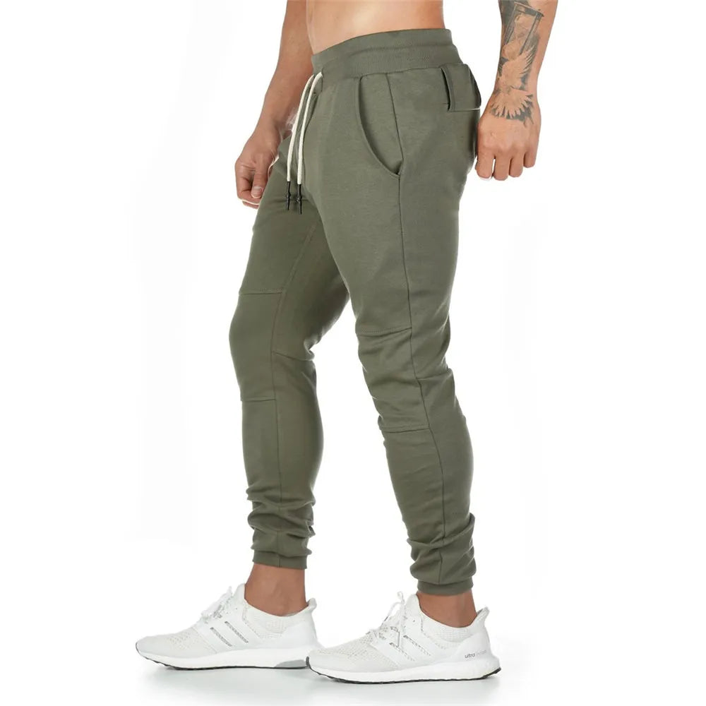 Joggers Sweatpants for Men – Casual Slim Fit Gym & Fitness Pants with Zipper Pockets