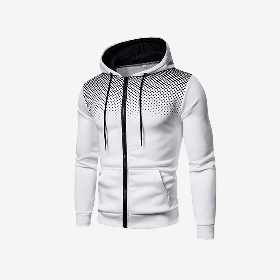 Men’s Slim-Fit Polka-Dot Zip-Up Hoodie – Sporty, Casual & Lightweight  Why it works: Clear, concise, and keyword-rich. “Polka-Dot,” “Zip-Up Hoodie,” “Slim-Fit,” and usage cues like “Sporty” all help improve visibility and relevance.
