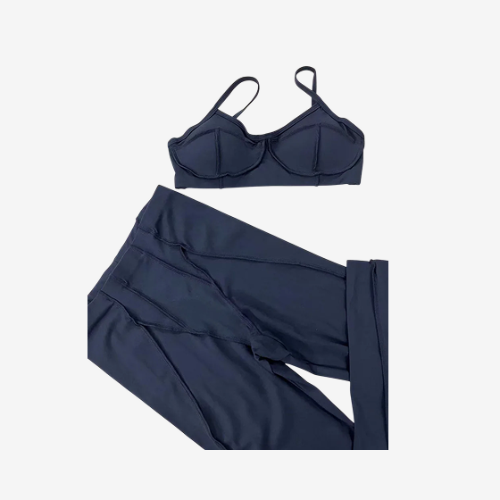New Yoga Set Women Tracksuit Workout Legging Athletic Suit Gym Push Up Legging Fitness Bra Sports Wear Active Wear
