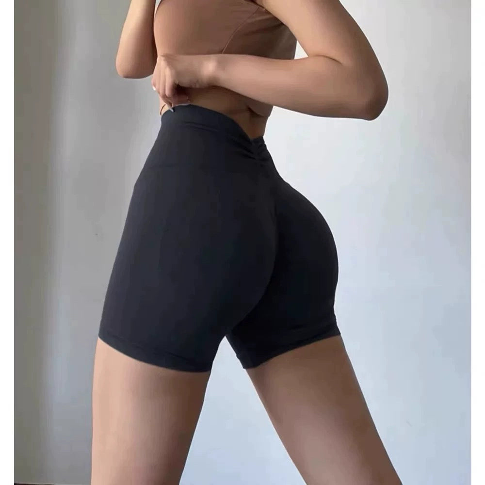 Fashion New Product High Waist Abdominal Elastic Breathable Quick-Drying Running Shorts Sports Yoga Shorts Super Hip Female Summer