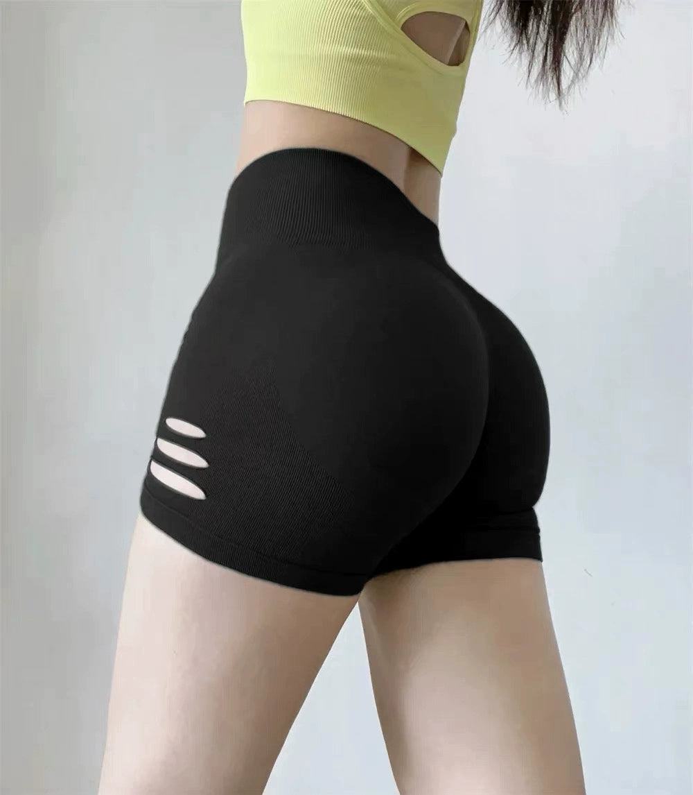 Fashion New Product High Waist Abdominal Elastic Breathable Quick-Drying Running Shorts Sports Yoga Shorts Super Hip Female Summer