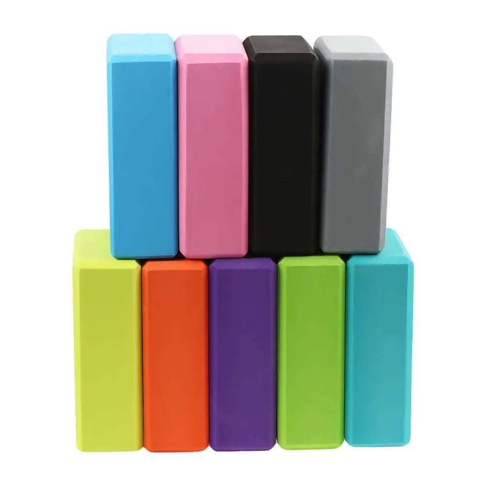 Colored EVA Yoga Block – Non-Slip Foam Yoga Brick for Pilates, Stretching & Fitness Training