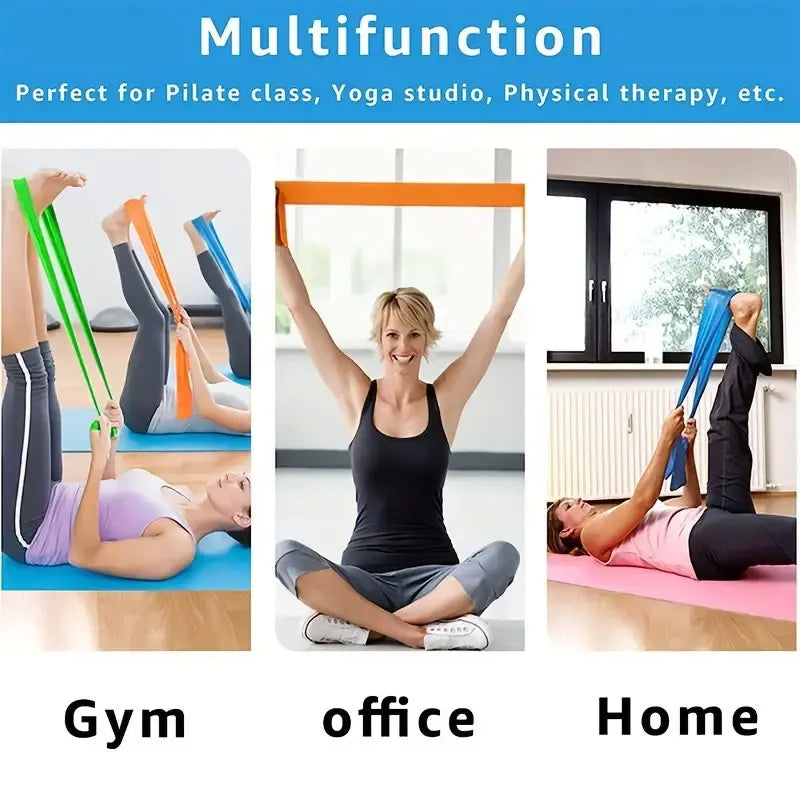 3pcs Yoga Tension Belt Set | Elastic Resistance Bands for Men & Women | Yoga Stretch & Strength Training