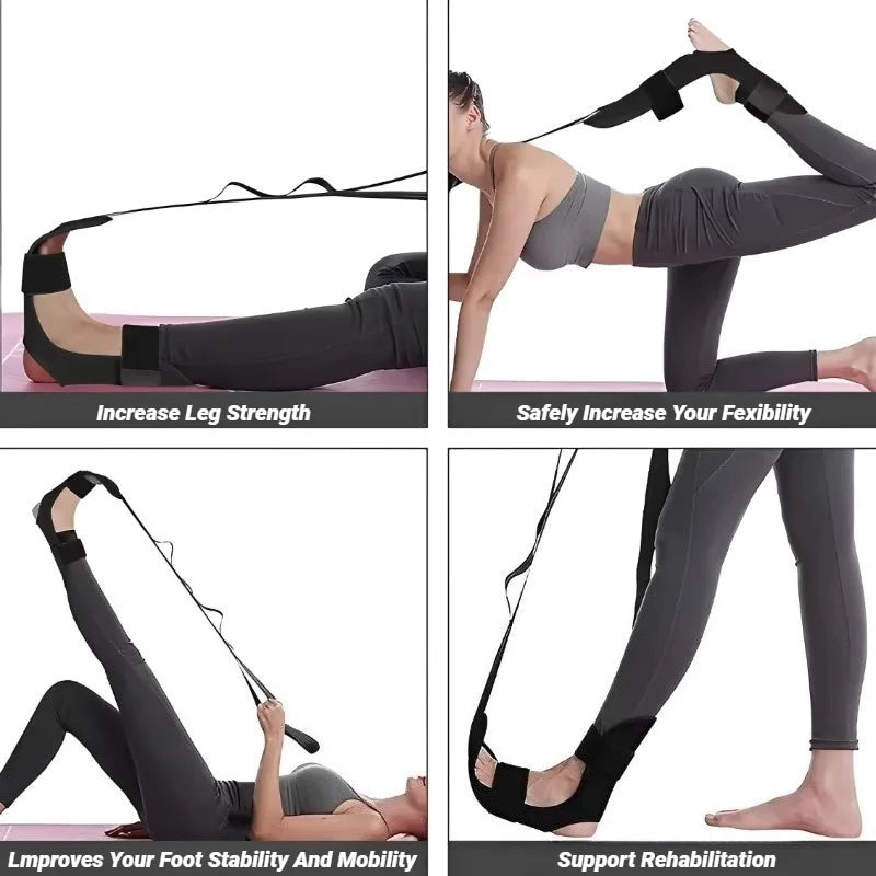 Leg Stretching Strap | Fitness Yoga Flexibility Band for Muscle Relaxation & Rehabilitation
