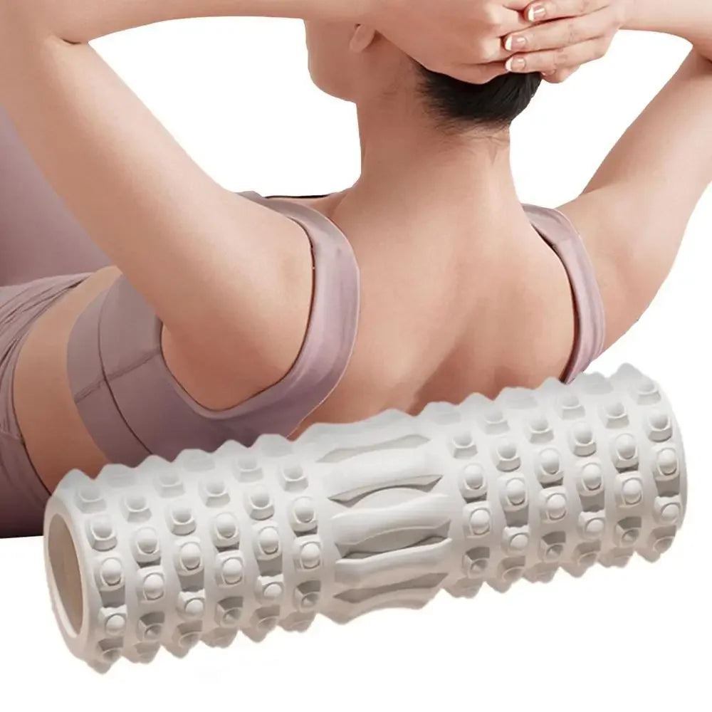 Yoga Foam Roller for Fitness, Pilates & Back Muscle Massage – Stretching & Recovery Tool