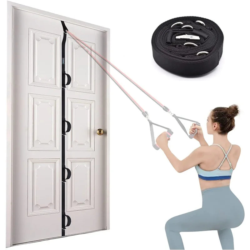 Door Anchor Strap for Resistance Bands – Portable Home Fitness Band Holder for Strength Training & Exercise