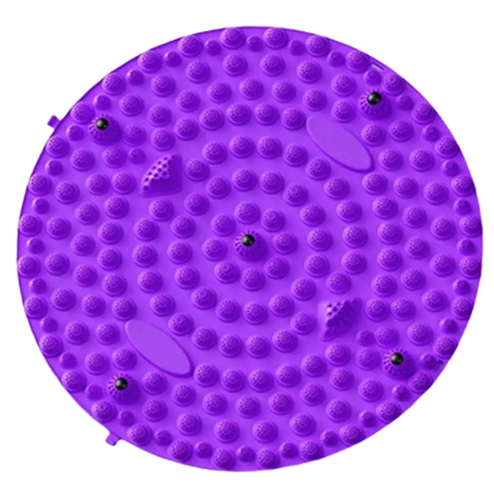 Foot Yoga Acupressure Massage Mat – Round Reflexology Board for Foot Pain Relief, Muscle Relaxation & Yoga Fitness