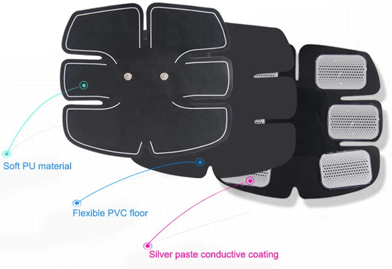 USB Rechargeable EMS Muscle Stimulator – Electric Hip & Abdominal Trainer, Pain Relief & Fitness Massager