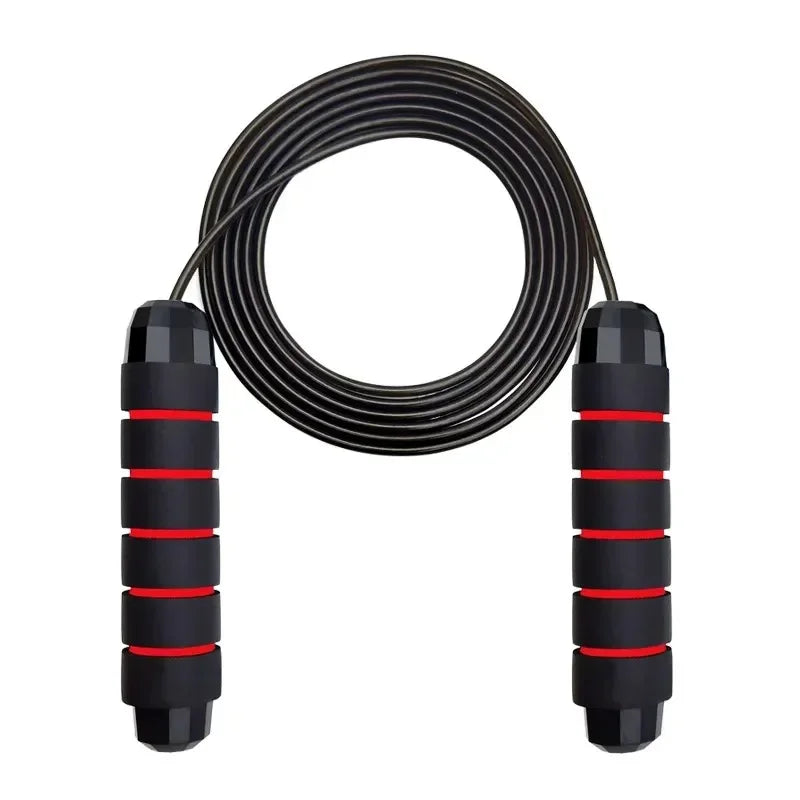 Adjustable Speed Jump Rope with Ball Bearings – Tangle-Free Steel Wire Skipping Rope with Foam Handles for Fitness & Weight Loss
