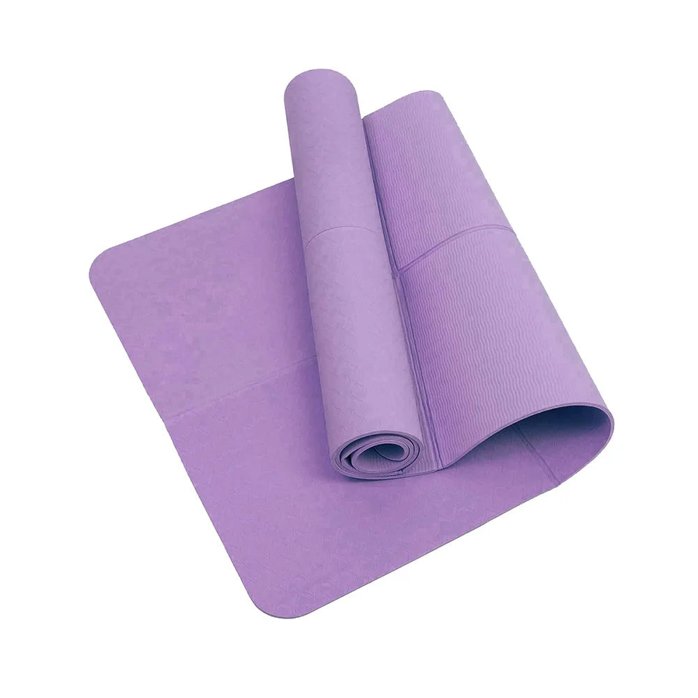 TPE Yoga Mat | Foldable Non-Slip Pilates & Meditation Mat | Lightweight & Shock Absorbing