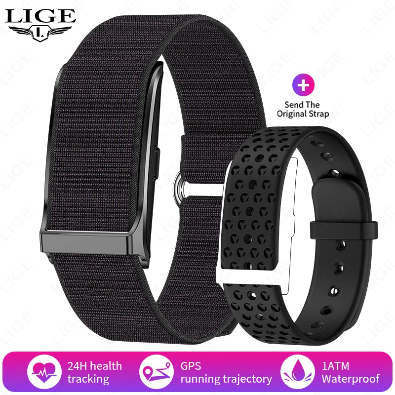 LIGE Smartwatch Bluetooth Fitness Tracker with Heart Rate, Blood Oxygen & 24H Health Monitoring