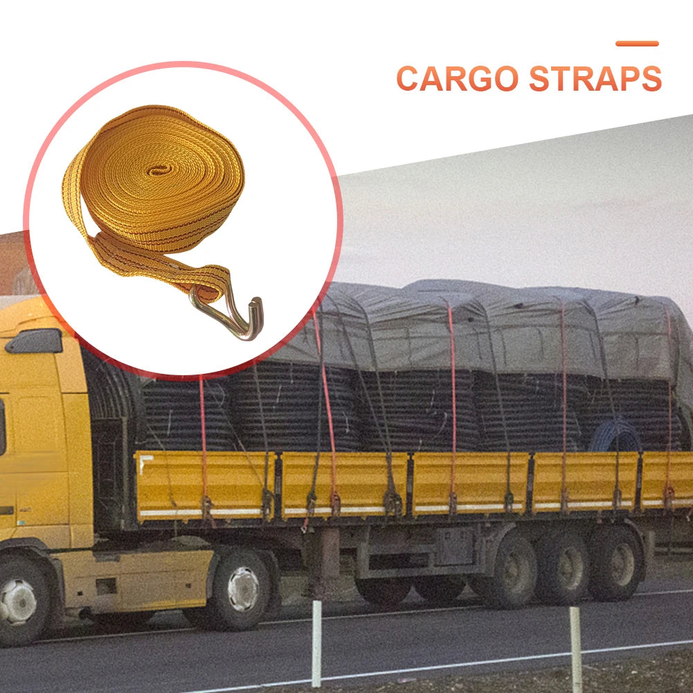 Heavy Duty Ratchet Straps 3/6/8/10M – Cargo Tie Down Straps with Claw Hooks for Lorry, Truck, Car & Trailer