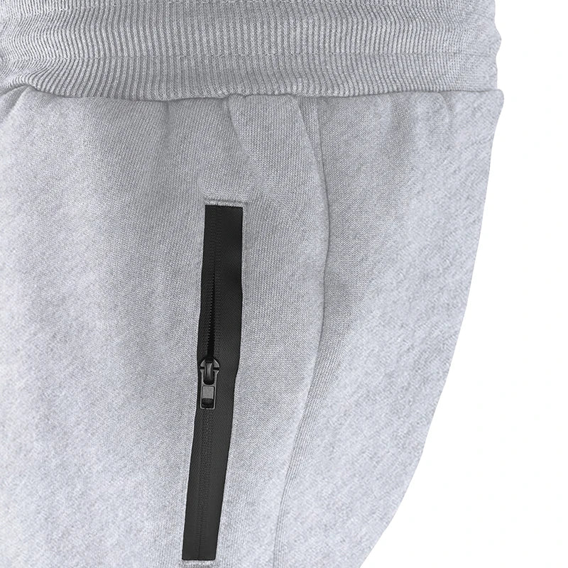 Men's Zippered Joggers – Slim Fit Sweatpants for Workout & Running