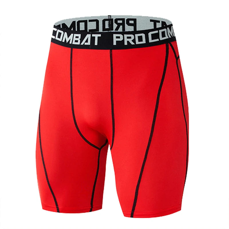 Men's Compression Gym Shorts with Pockets | Athletic Workout Leggings