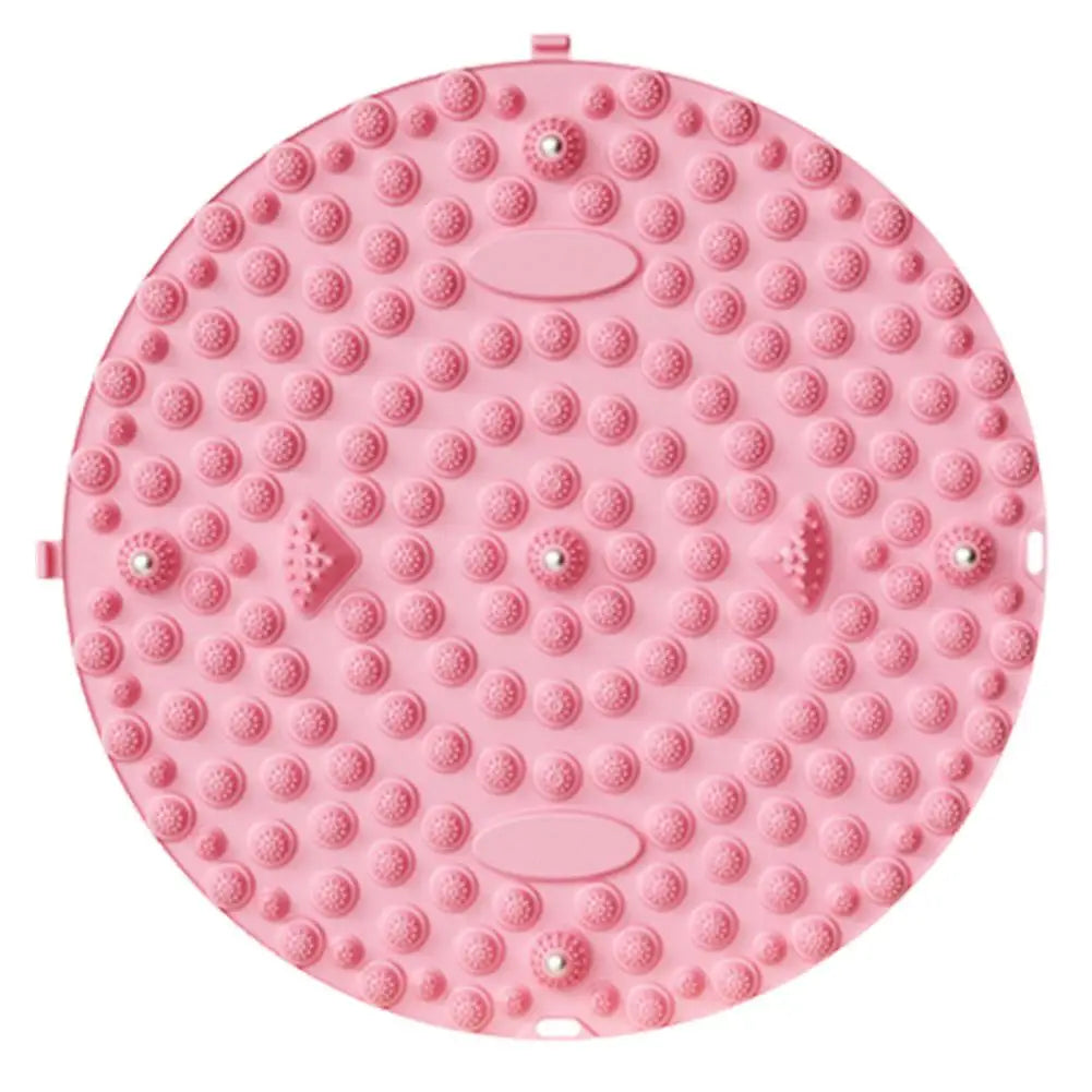 Foot Yoga Acupressure Massage Mat – Round Reflexology Board for Foot Pain Relief, Muscle Relaxation & Yoga Fitness