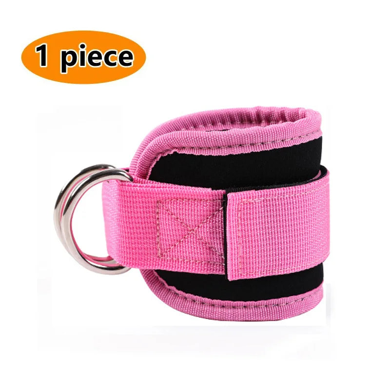 Cable Ankle Straps with Double D-Ring for Gym, Leg & Glutes Workout, Strength Training Accessory