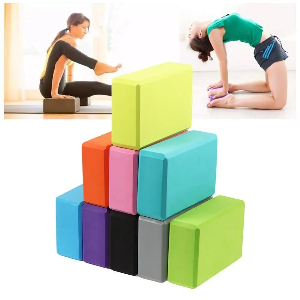 Colored EVA Yoga Block – Non-Slip Foam Yoga Brick for Pilates, Stretching & Fitness Training