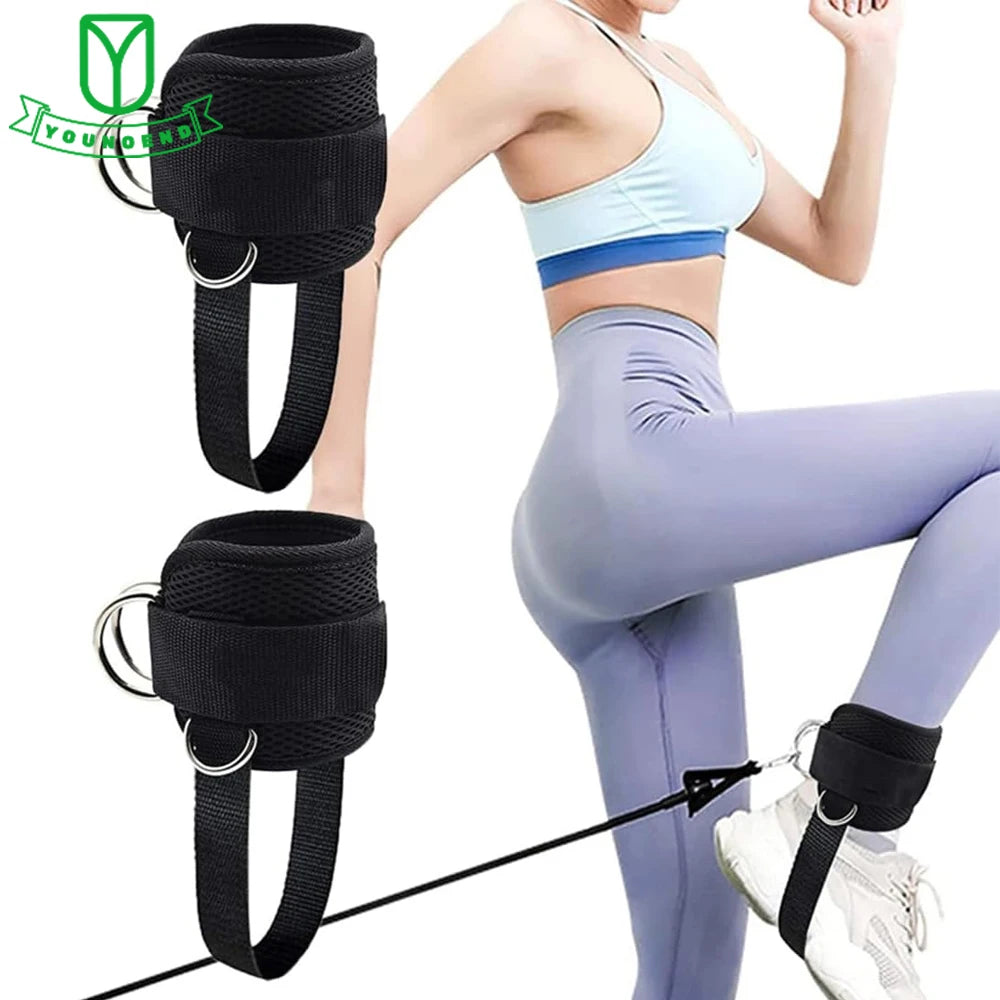 Ankle Strap for Cable Machine Kickbacks, Glute & Leg Workout, Hip Abductor Training, Adjustable Gym Cuffs