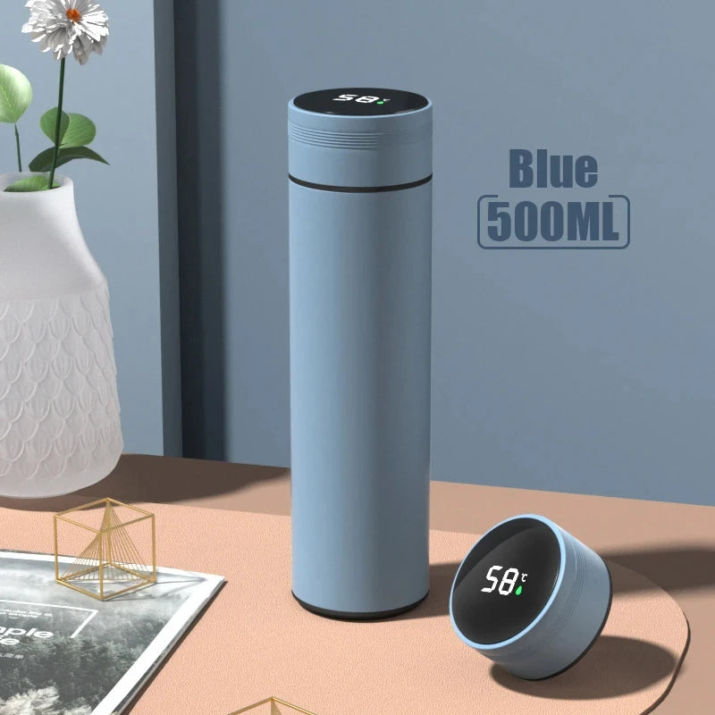 500ml Smart Thermos Bottle with Digital Temperature Display – 304 Stainless Steel