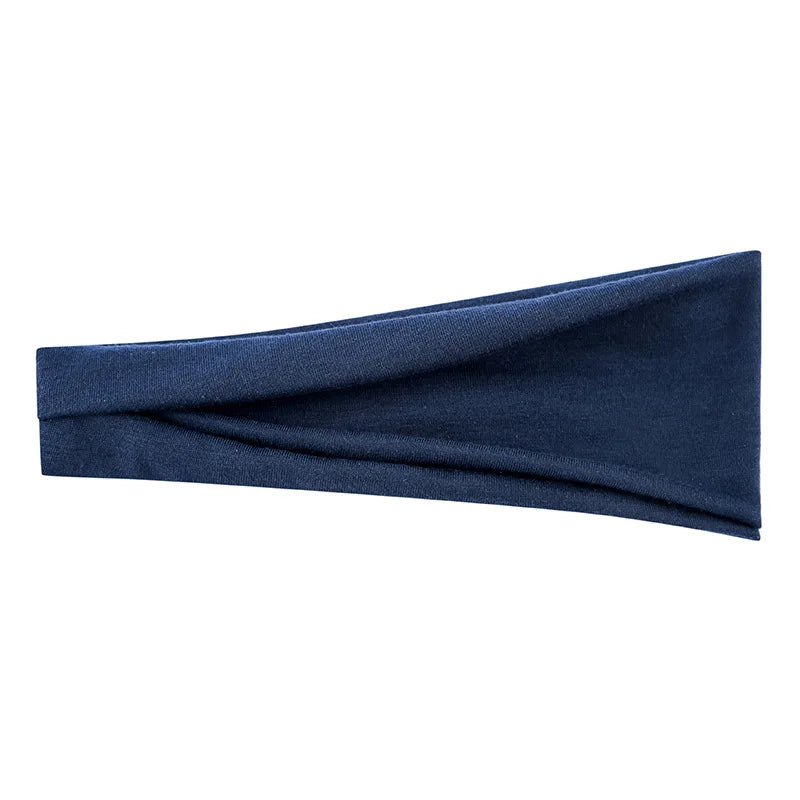 Women’s Solid Turban Headband – Elastic Yoga Hairband, Fashion & Makeup Styling