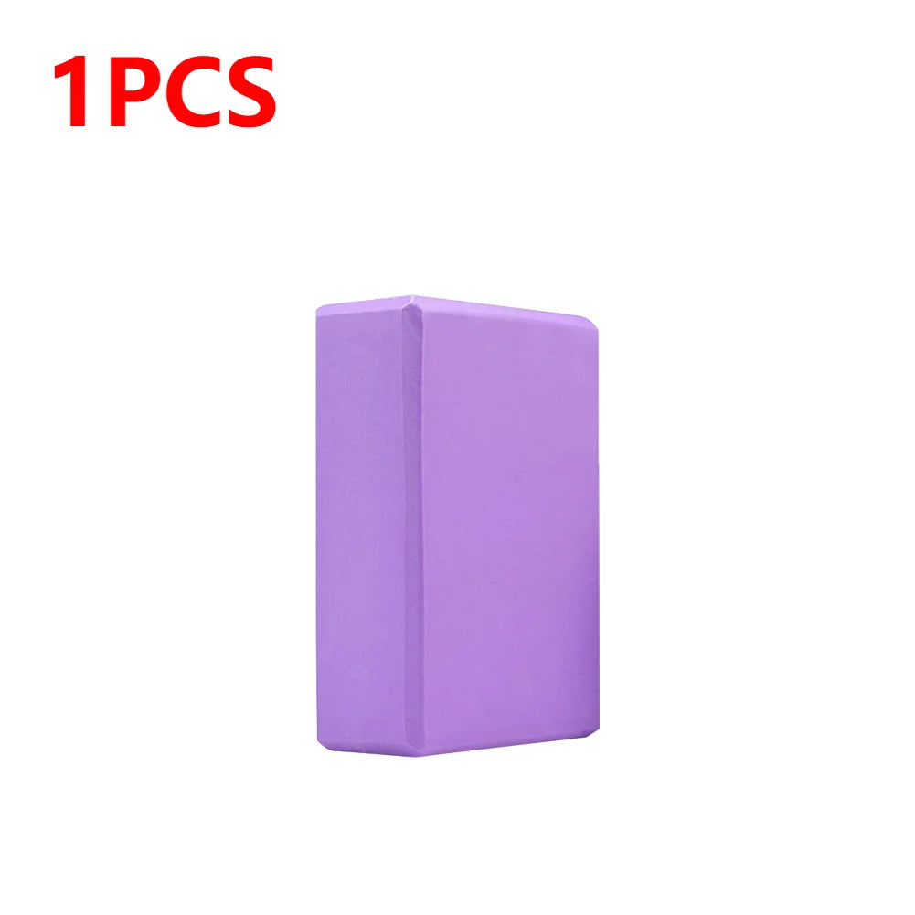 EVA Yoga Block – Solid Color High Density Foam Brick for Yoga, Pilates & Fitness Training – Non-Slip, Moisture-Proof Balance Block
