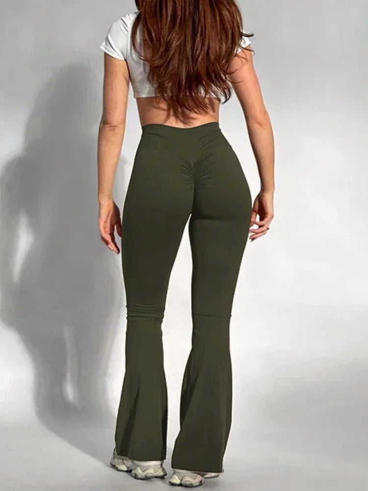 High Waist Yoga Leggings – Butt Lifting, Scrunch, Workout & Gym Pants