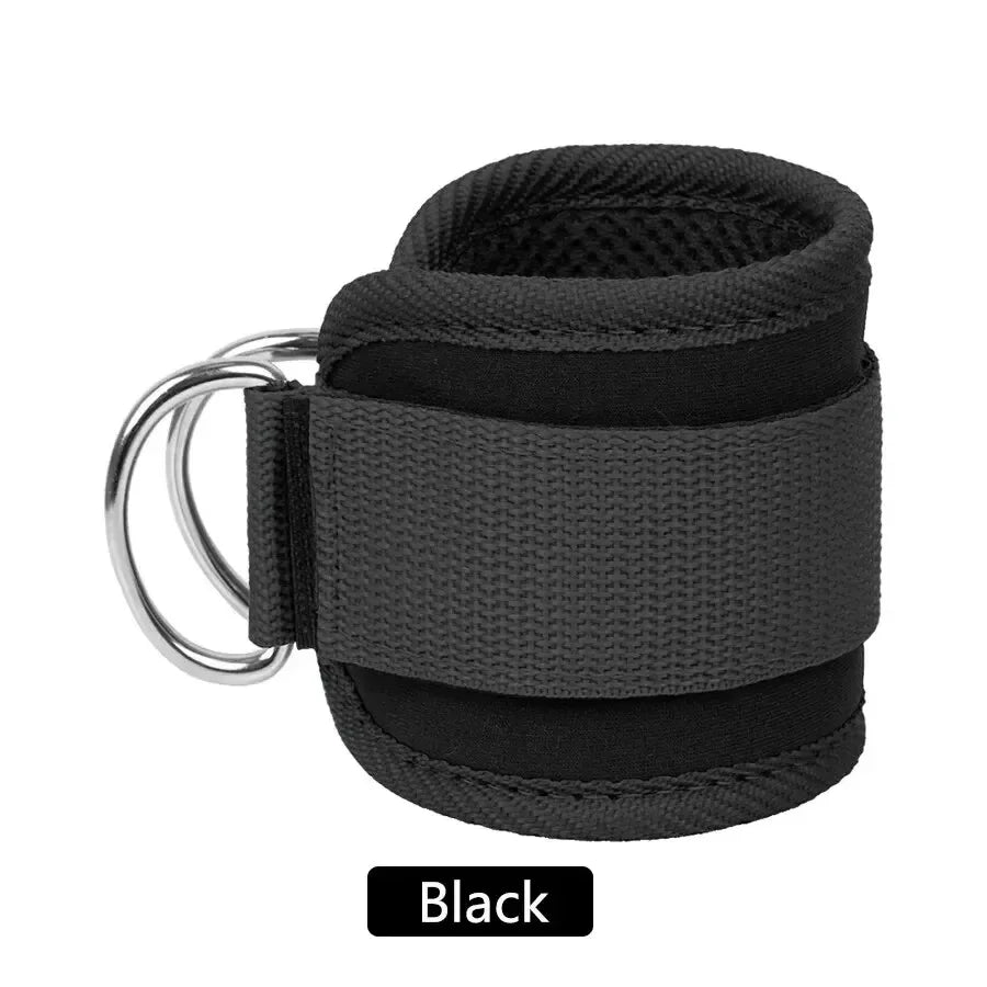 Adjustable Ankle Straps with Double Buckle | Fitness Cuffs for Cable Machine Leg & Glute Training