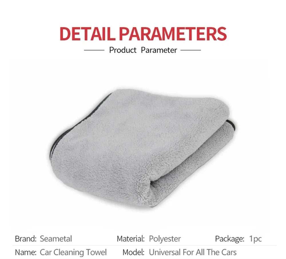 "Premium Microfiber Car Wash Towel – Super Absorbent, Quick-Dry & Eco-Friendly"