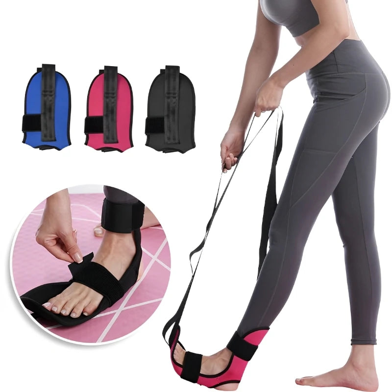Leg Stretching Strap | Fitness Yoga Flexibility Band for Muscle Relaxation & Rehabilitation