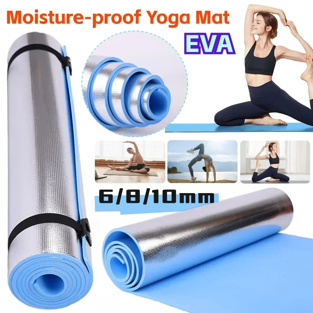 Premium EVA Yoga Mat 6-10mm – Non-Slip, Waterproof, Durable Exercise & Camping Mat