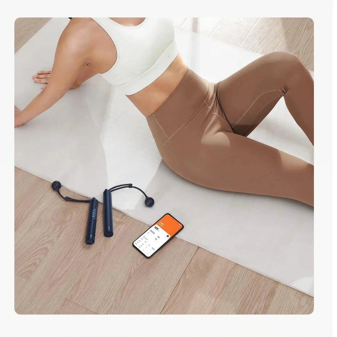 Xiaomi Mijia Smart Skipping Jump Rope with Digital Counter & Mi Fitness App | Adjustable Length & Calorie Tracking
