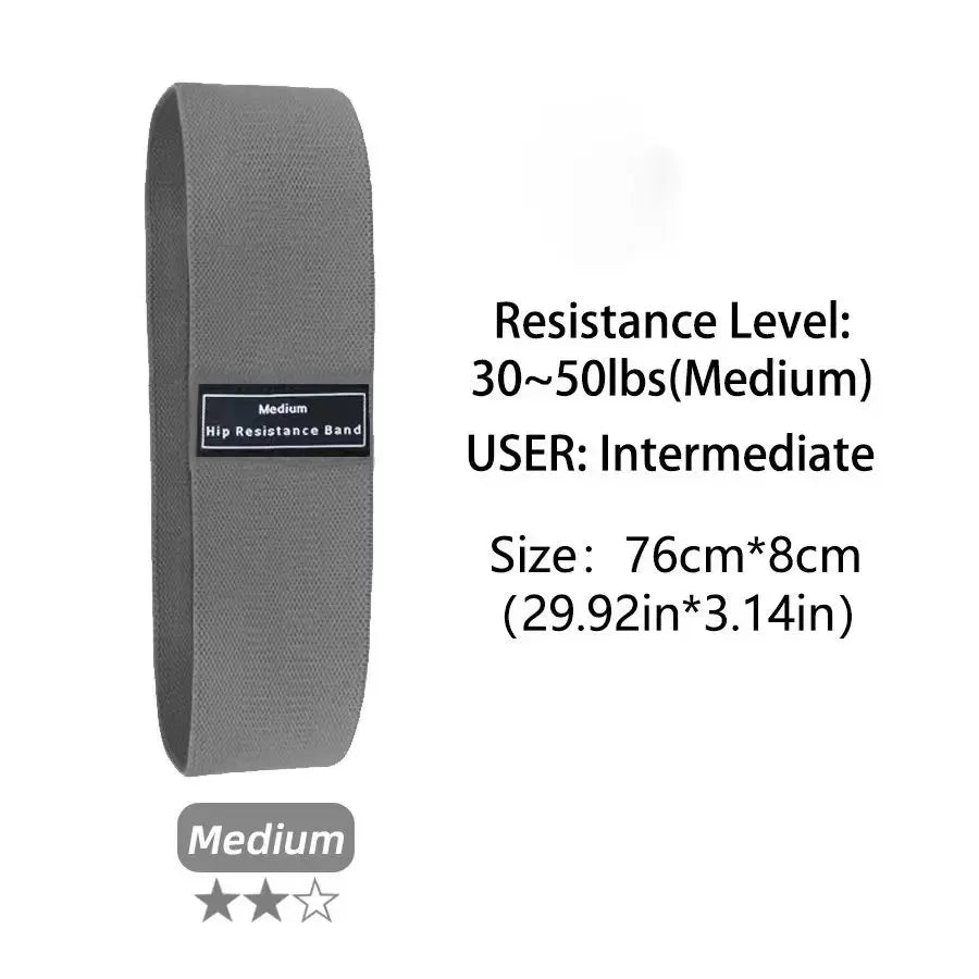 Booty Bands Set – 3 Resistance Levels (Light/Medium/Heavy) | Non-Slip Fabric Glute Bands for Workout & Fitness