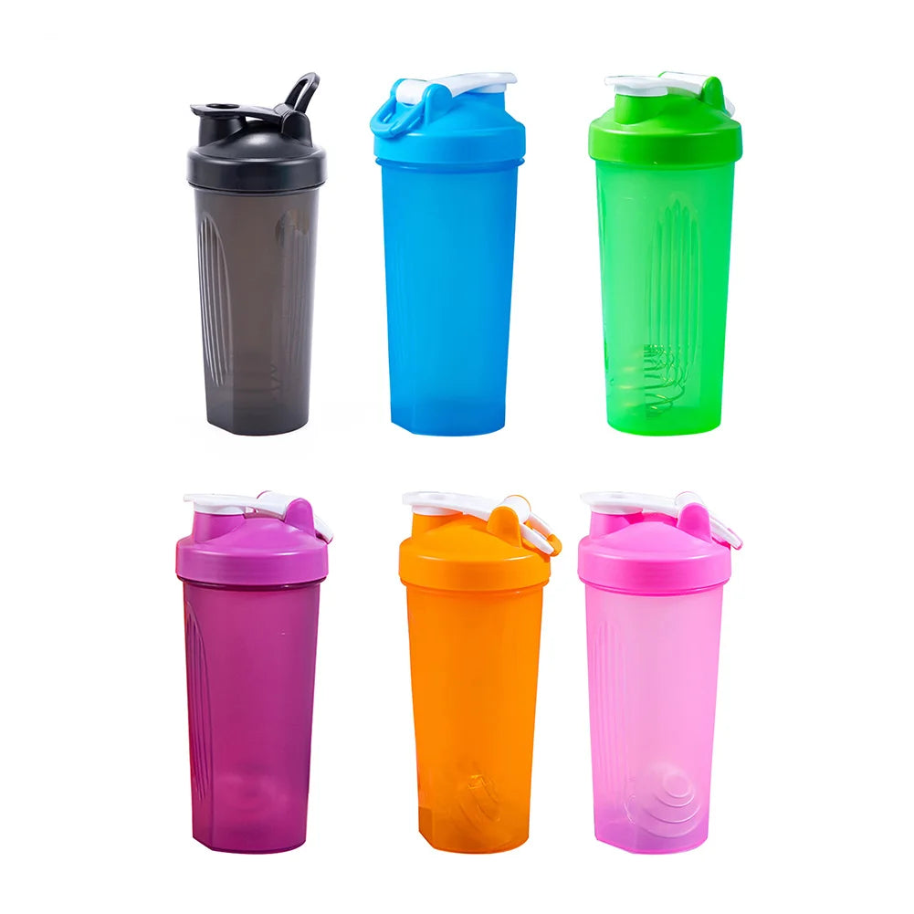 600ml Portable Protein Shaker Bottle – Leak Proof Sports Mixing Cup for Gym & Fitness Training