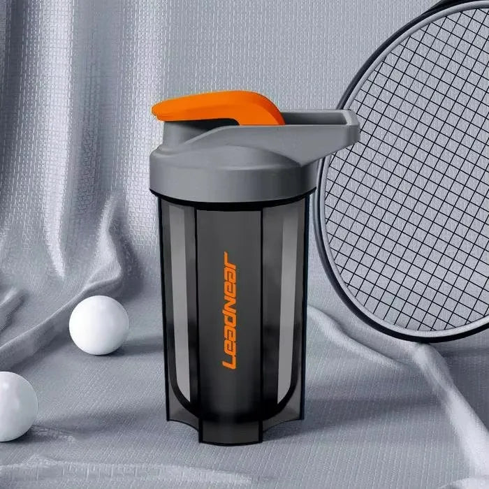 Protein Shaker Bottle 500ML – Leak-Proof Portable Gym Cup with Mixing Ball