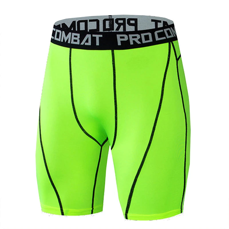 Men's Compression Gym Shorts with Pockets | Athletic Workout Leggings