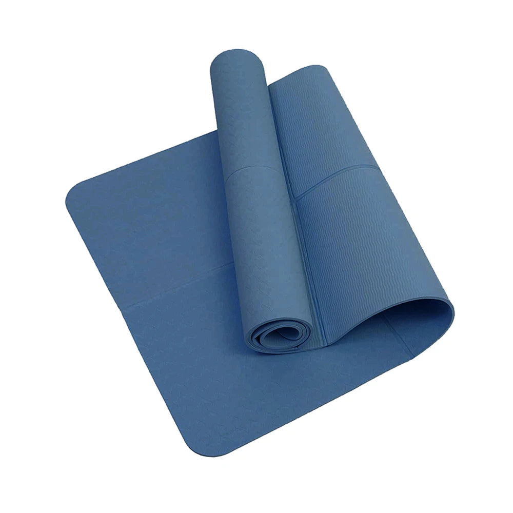 TPE Yoga Mat | Foldable Non-Slip Pilates & Meditation Mat | Lightweight & Shock Absorbing