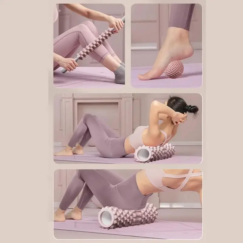 Yoga Foam Roller for Fitness, Pilates & Back Muscle Massage – Stretching & Recovery Tool