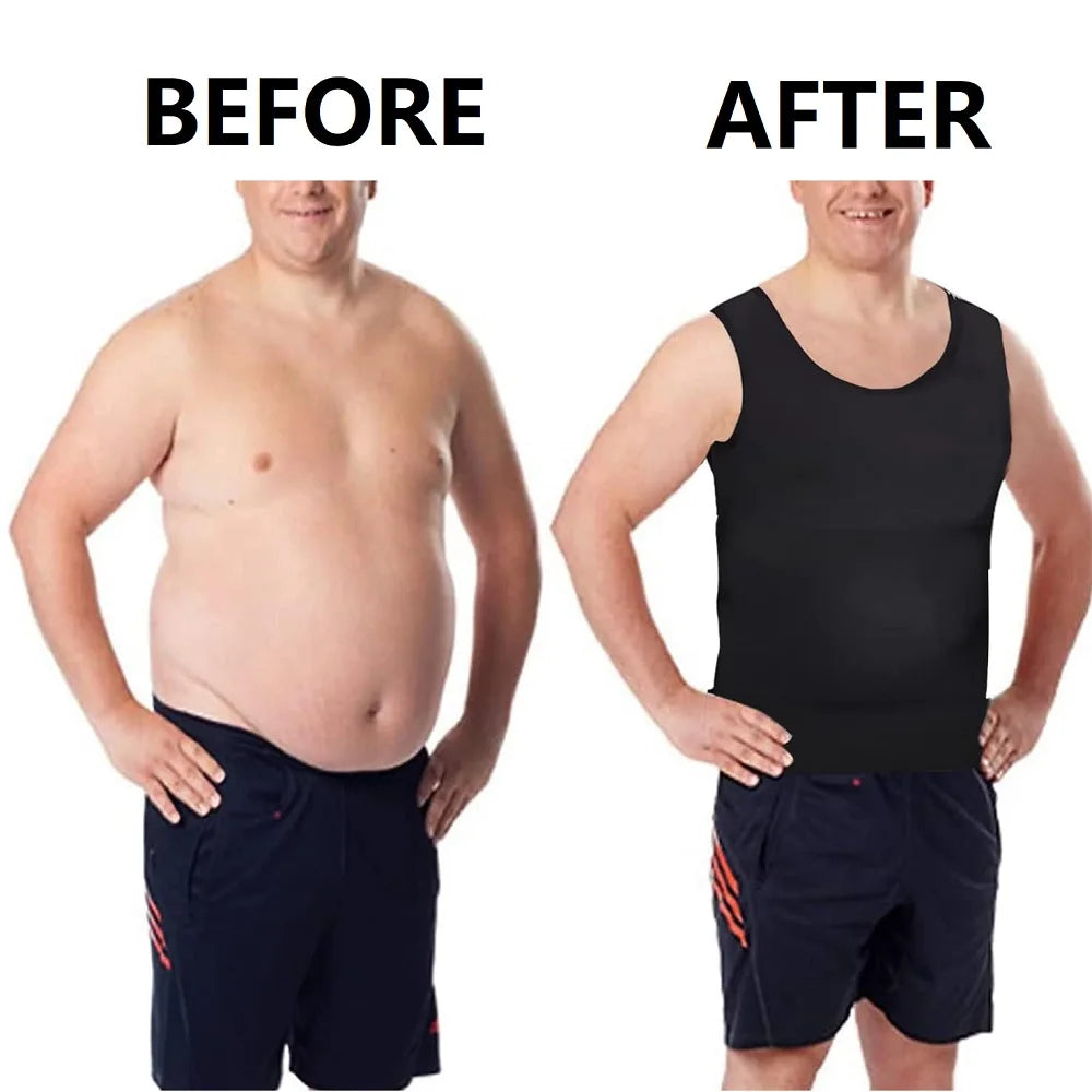 Men’s Slimming Compression Tank | Body Shaper Vest for Workout